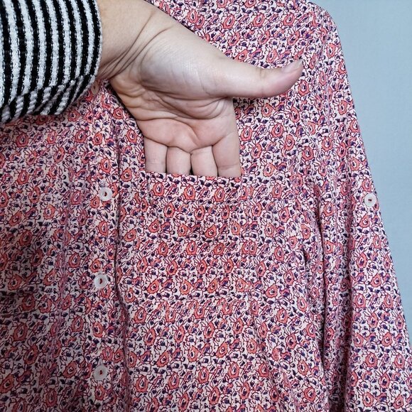 Anthropologie Holding Horses Floral Button Down 2 - Picture 6 of 10